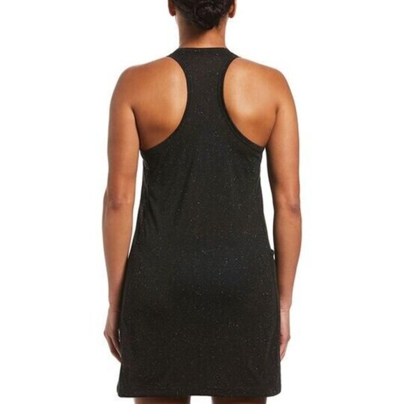 Nike nessb376 Confetti Cover-Up Racerback Dress Black - Picture 2 of 3